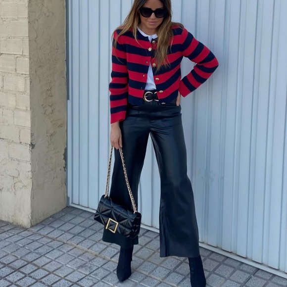 Zara | Knit Sweater Gold Buttons - Picture 9 of 16